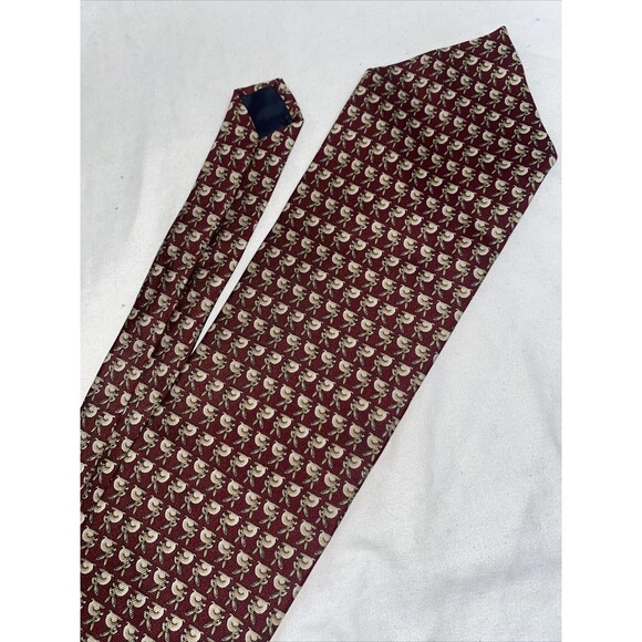 Brooks Brothers Rabbit easter Mens Tie 100% Silk USA Red church vintage - Picture 5 of 7